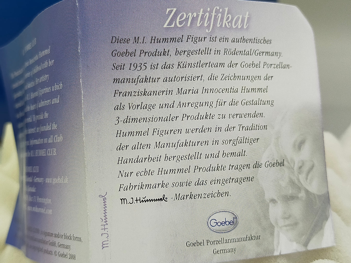 Goebel Hummel Figur The Artist  Kunstmaler Mit OVP & Zertifikat