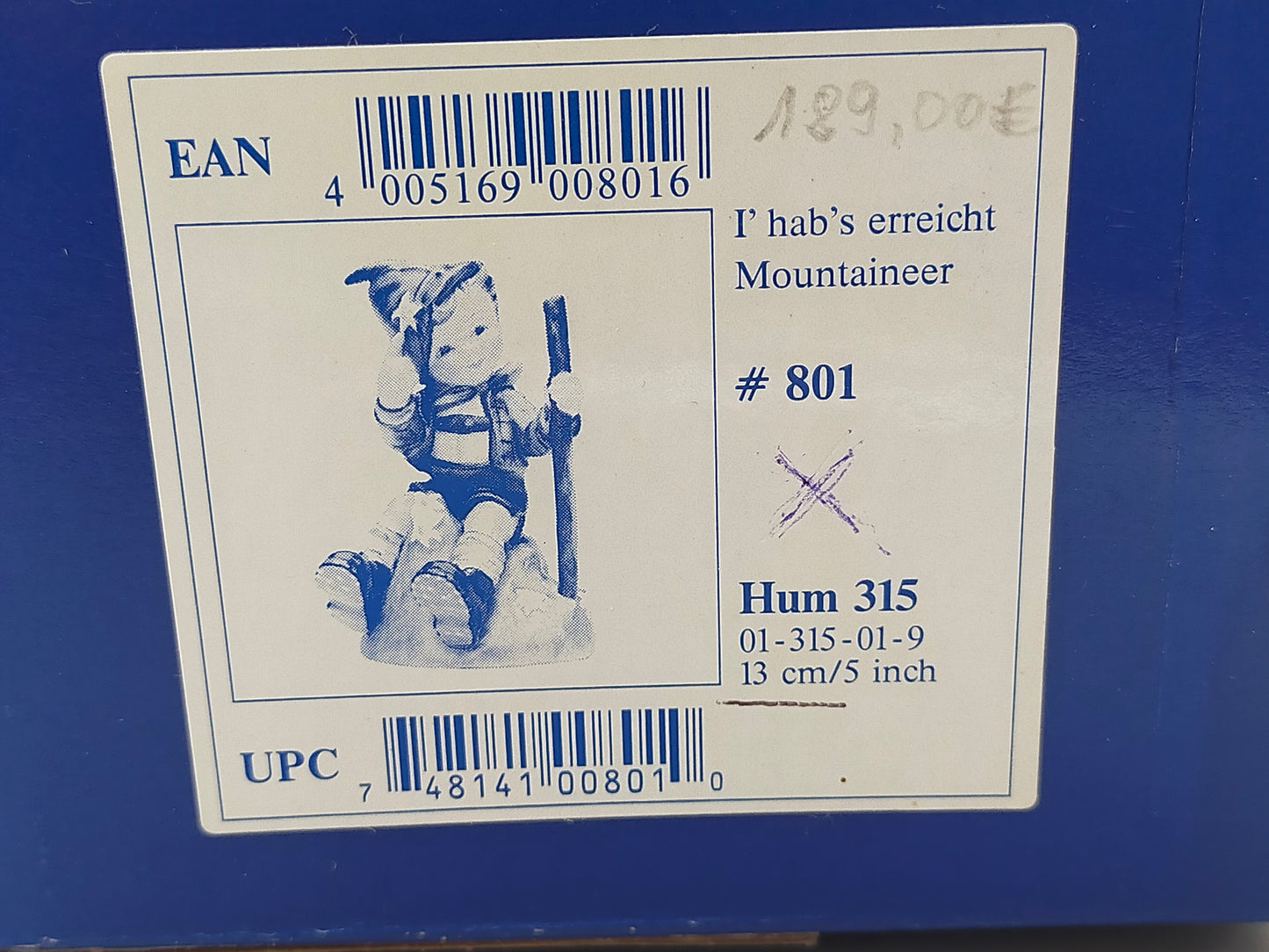 Goebel Hummel Figur I habs erreicht Mountaineer OVP & Zertifikat