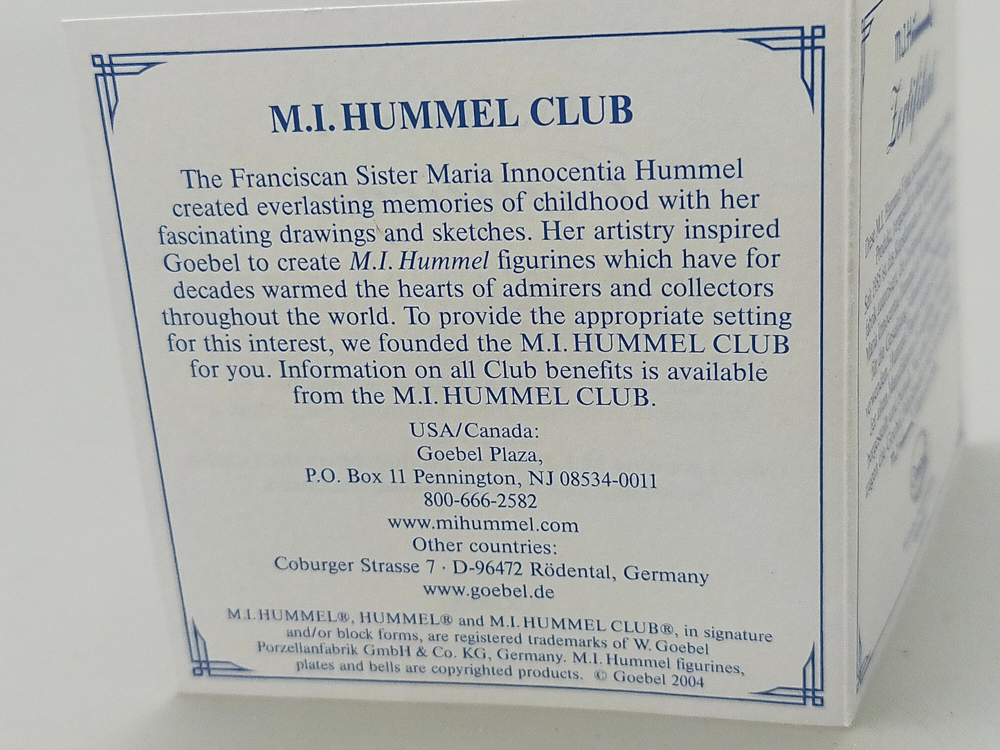 Goebel Hummel Figur "Petri Heil" – Mit Original Verpackung und Zertifikat