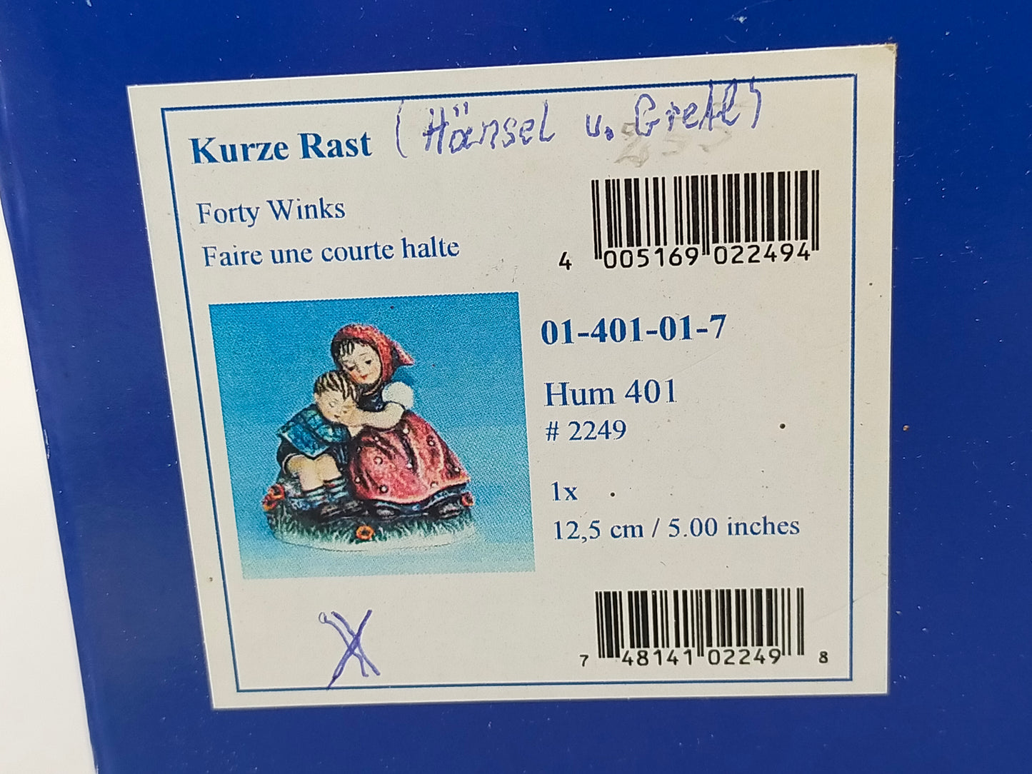 Goebel Hummel Figur "Kurze Rast / Forty Winks" – Mit OVP und Zertifikat