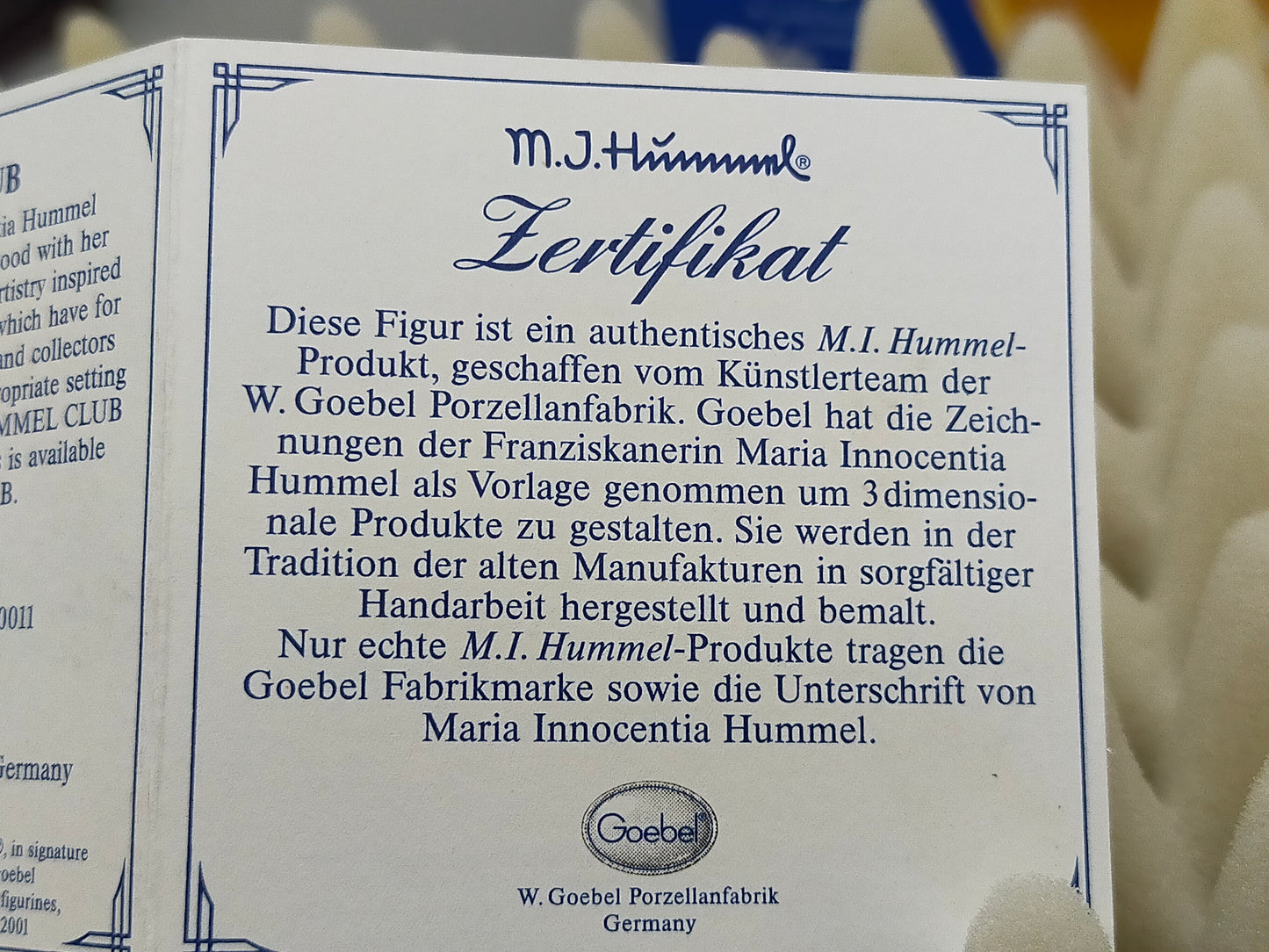 Goebel Hummel Figur "Sonnenkind Sunny Morning" – Mit OVP und Zertifikat