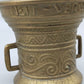 Antiker NEIT Verwini - Messing Mörser mit Pistill – Historisches Design - 1590