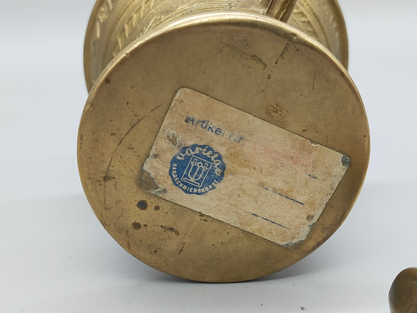 Antiker NEIT Verwini - Messing Mörser mit Pistill – Historisches Design - 1590