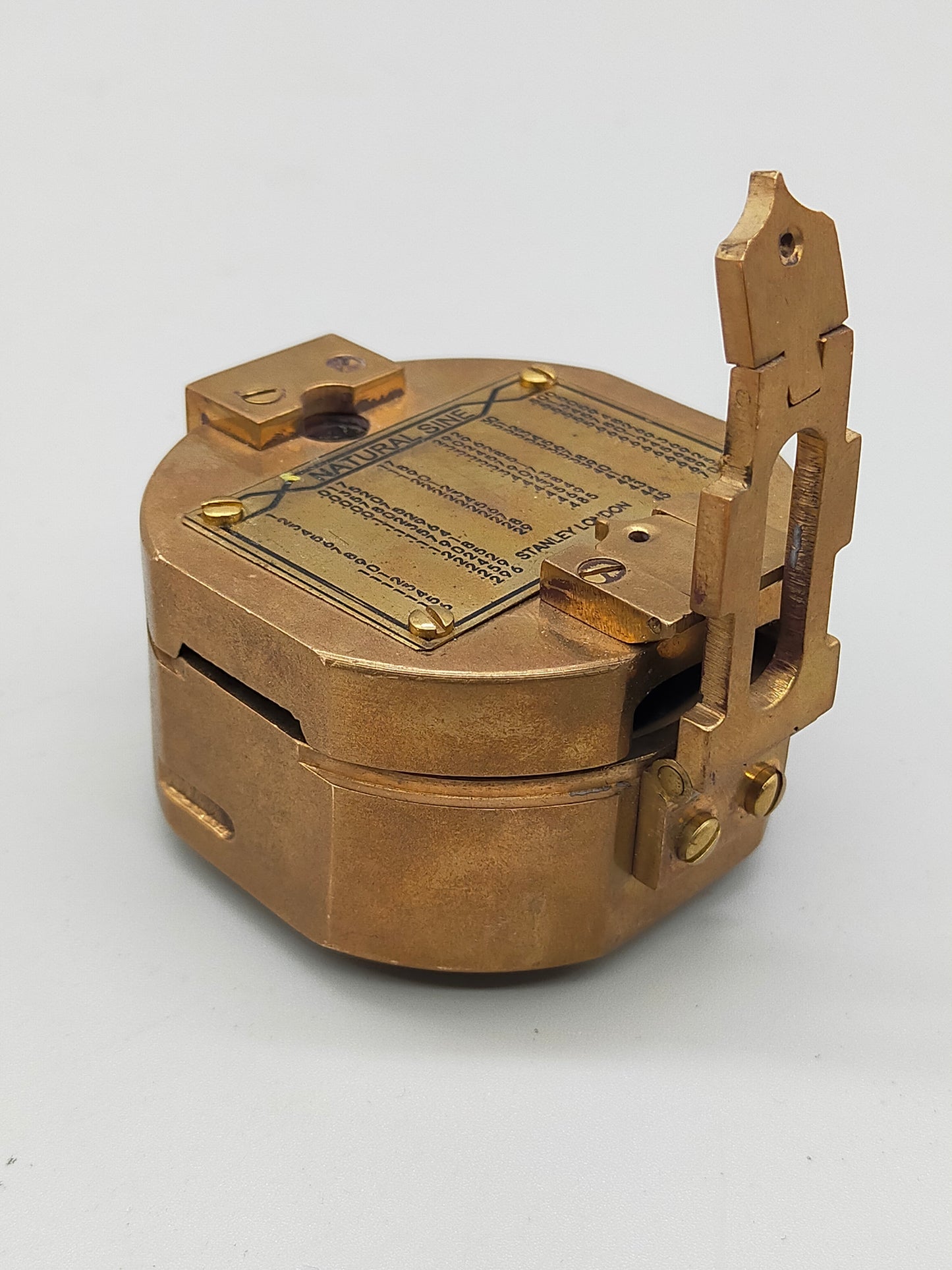 Antiker Stanley London Messing Kompass – Historische