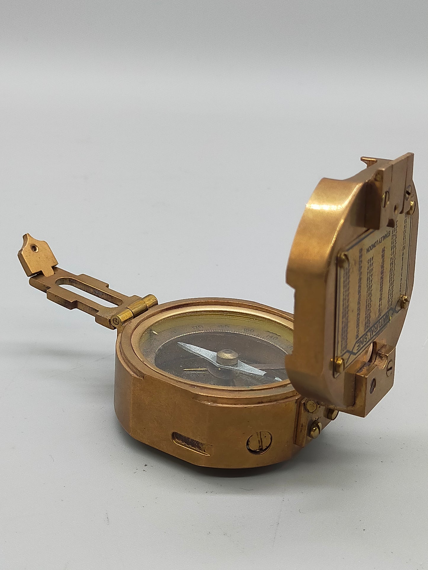 Antiker Stanley London Messing Kompass – Historische