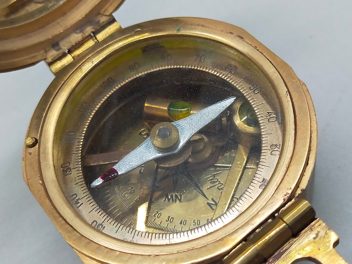Antiker Stanley London Messing Kompass – Historische
