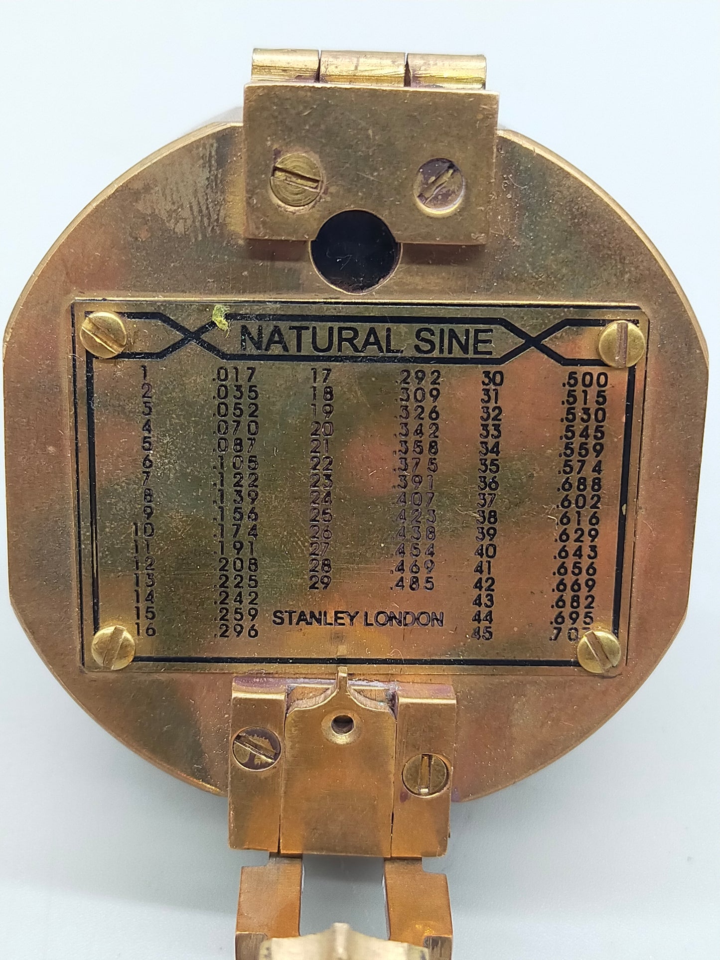 Antiker Stanley London Messing Kompass – Historische