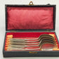Antikes Besteck Set 5 versilberte Löffel von Arthur Ironmonger