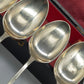 Antikes Besteck Set 5 versilberte Löffel von Arthur Ironmonger