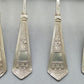Antikes Besteck Set 5 versilberte Löffel von Arthur Ironmonger