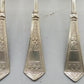 Antikes Besteck Set 5 versilberte Löffel von Arthur Ironmonger