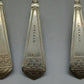 Antikes Besteck Set 5 versilberte Löffel von Arthur Ironmonger
