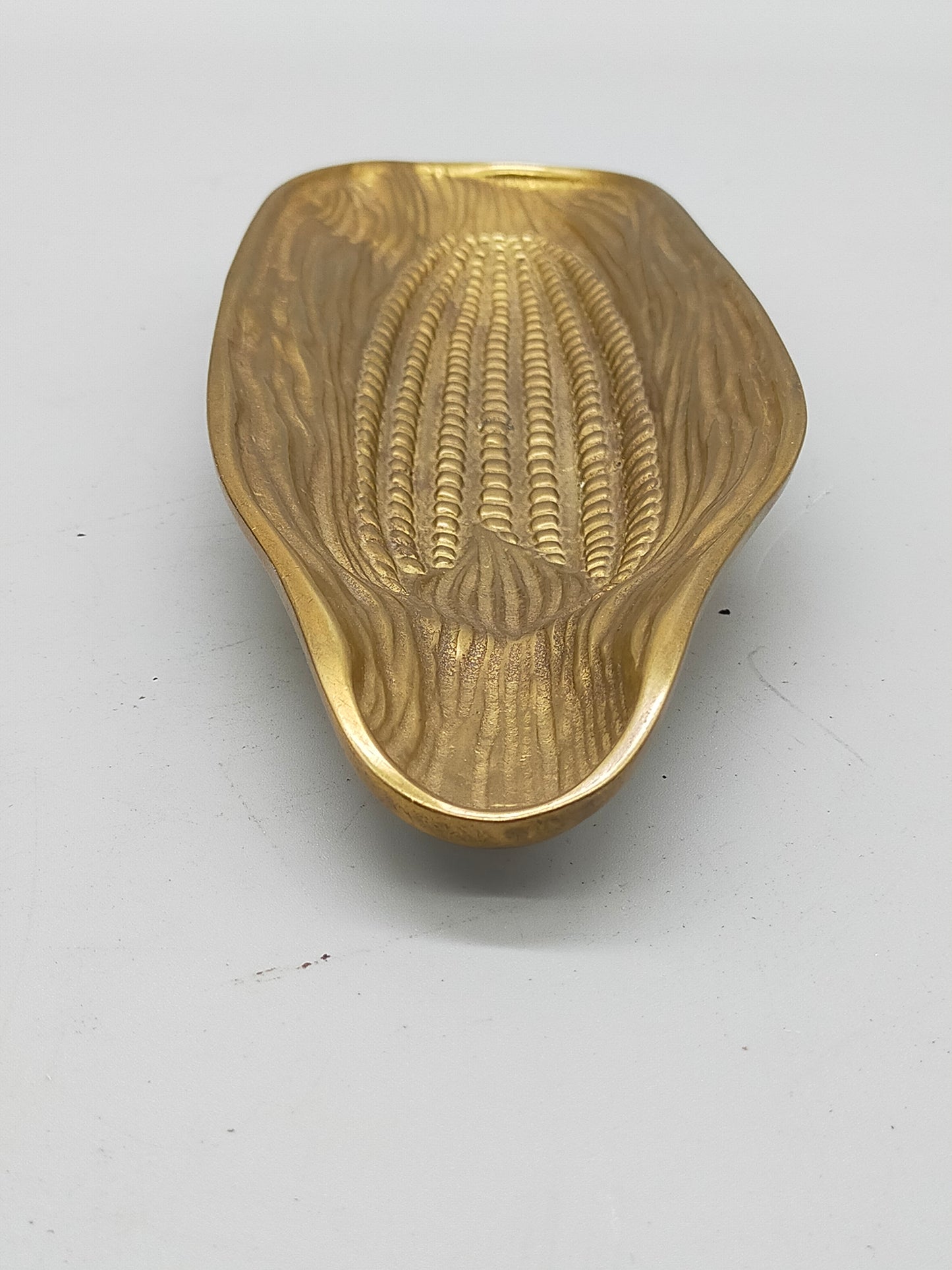 Vintage Messing Schale in Maiskolben Design – Rustikale Deko