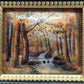 Limoges Emaille Kunst von Pierre Bonnet – Miniatur Herbstlandschaft