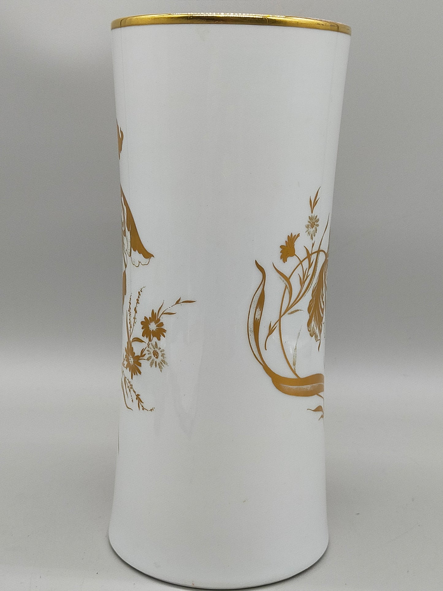 Porzellan Vase PMR Bavaria Jäger & Co. – Golddekor & Blumendesign