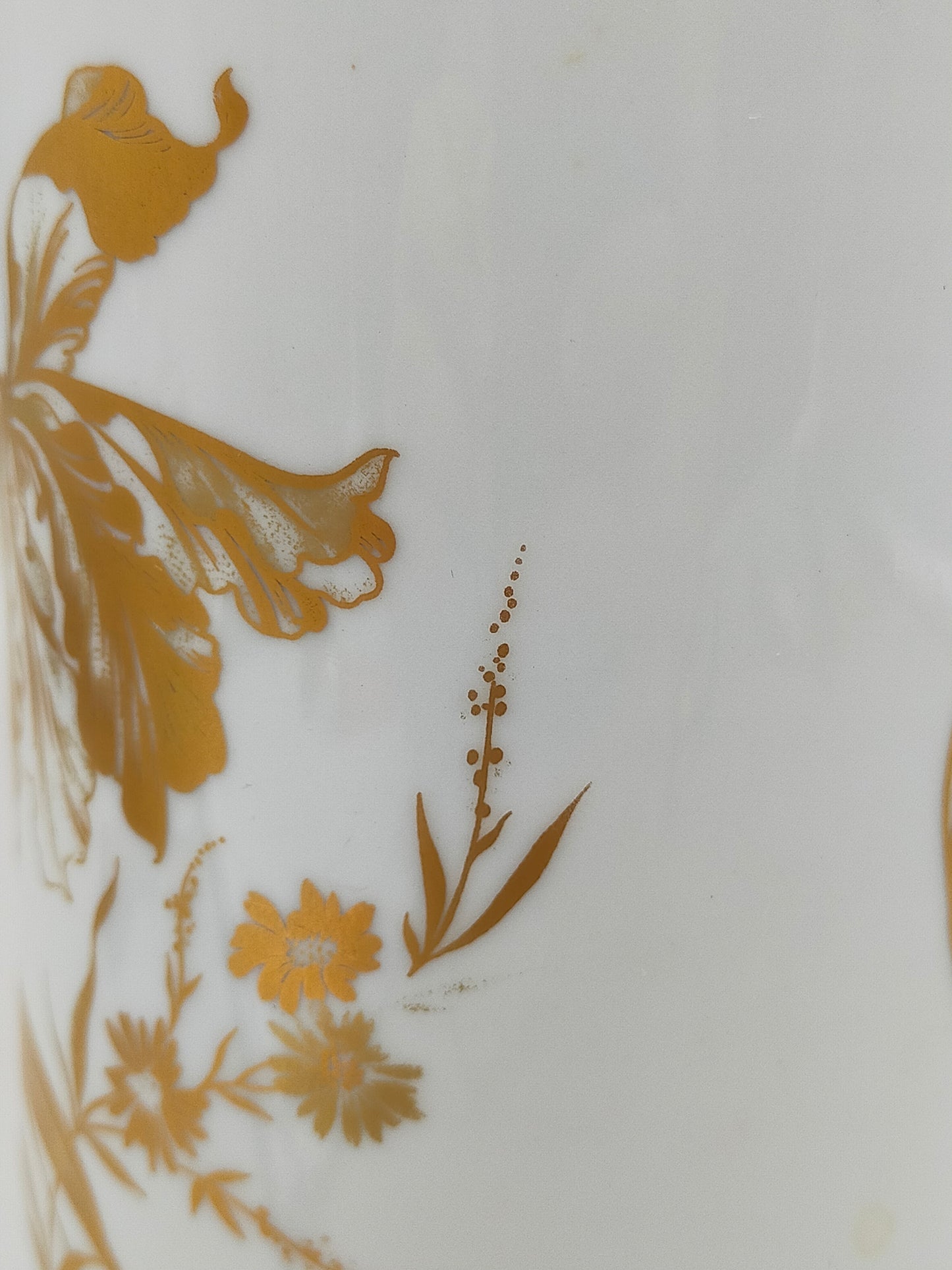 Porzellan Vase PMR Bavaria Jäger & Co. – Golddekor & Blumendesign