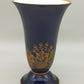 Lindner Kueps Bavaria Echt Cobalt Vase – Goldene Spitze & Blumendekor