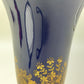 Lindner Kueps Bavaria Echt Cobalt Vase – Goldene Spitze & Blumendekor