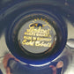 Lindner Kueps Bavaria Echt Cobalt Vase – Goldene Spitze & Blumendekor