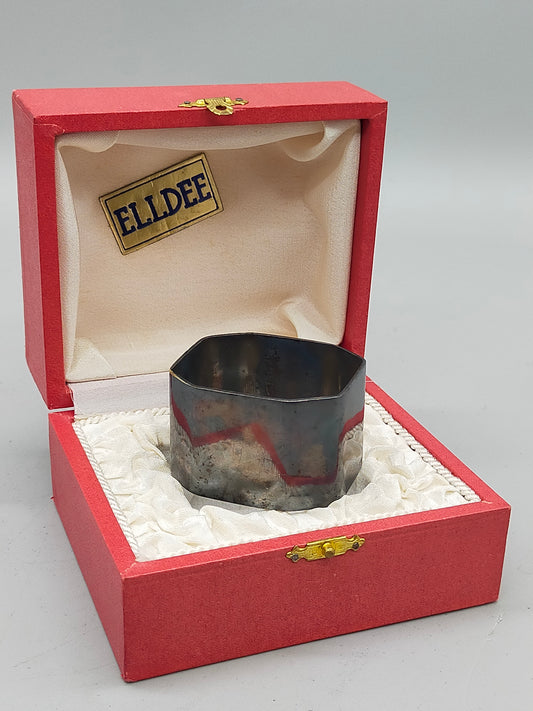 Vintage Elldee Serviettenring Metall Blanc – Klassisches Design