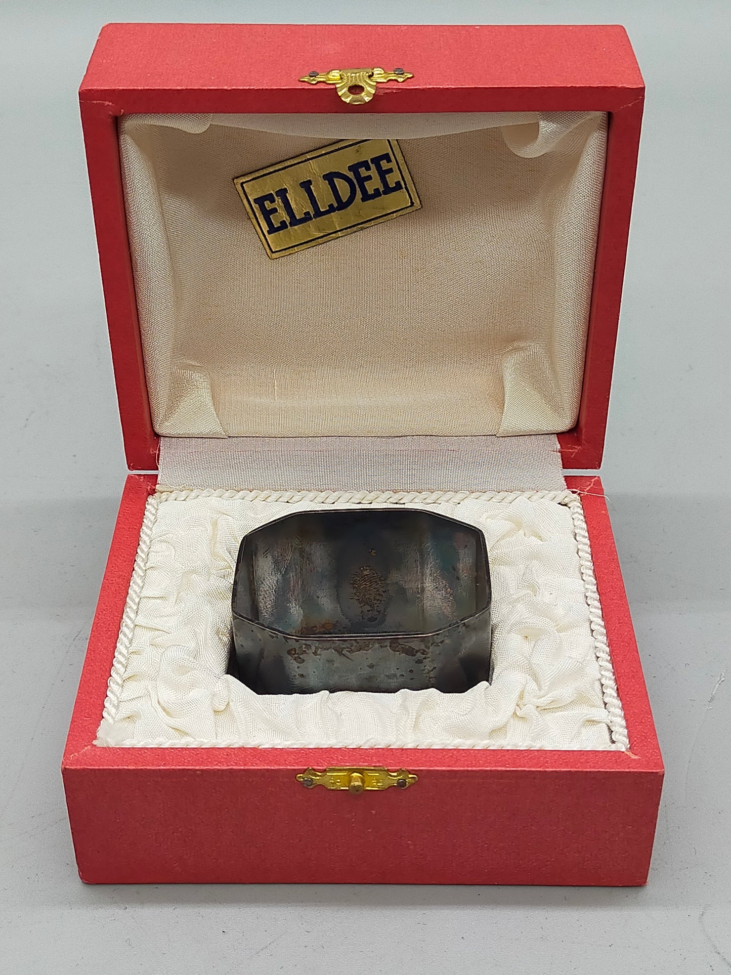 Vintage Elldee Serviettenring Metall Blanc – Klassisches Design