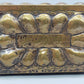 Antike Messing Schatulle mit Reliefdekor – Vintage Schmuckdose