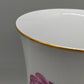 Elegante Ludwigsburg Porzellan Vase – Purpur Rose mit Goldrand