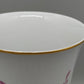 Elegante Ludwigsburg Porzellan Vase – Purpur Rose mit Goldrand