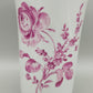 Elegante Ludwigsburg Porzellan Vase – Purpur Rose mit Goldrand