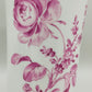Elegante Ludwigsburg Porzellan Vase – Purpur Rose mit Goldrand