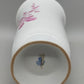Elegante Ludwigsburg Porzellan Vase – Purpur Rose mit Goldrand