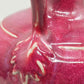 Antike Drachen-Vase in Purpurrot – Chinesischer Stil mit Doppelgriff