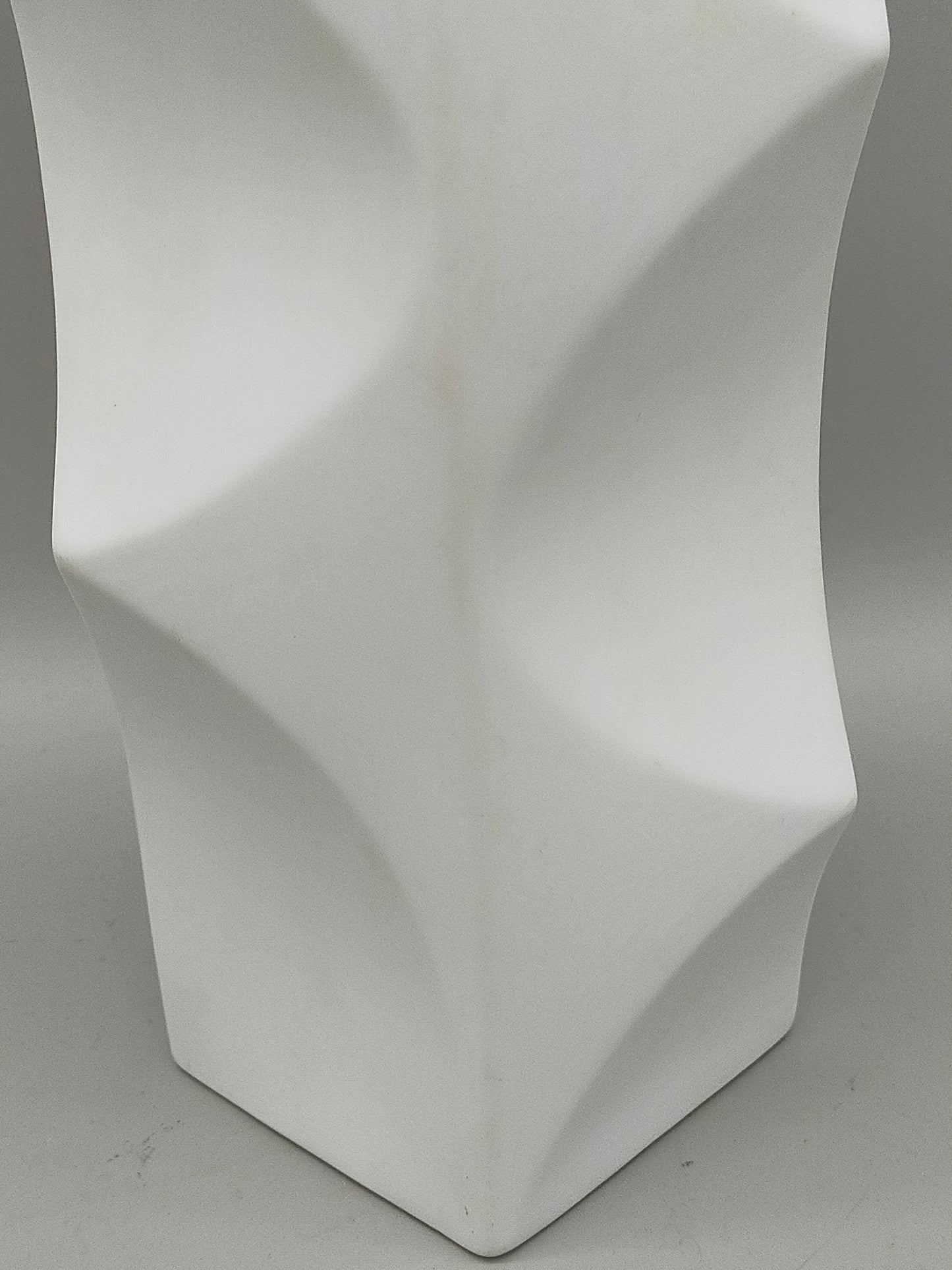 Lorenz Hutschenreuther Porzellan Vase – Weißes Relief Design von Hans Achtziger