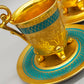 Prunkvolles 4er Set Espresso Tassen mit Untersetzern – D&W Porzellan