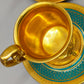 Prunkvolles 4er Set Espresso Tassen mit Untersetzern – D&W Porzellan