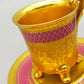 Prunkvolles 4er Set Espresso Tassen mit Untersetzern – D&W Porzellan
