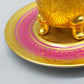 Prunkvolles 4er Set Espresso Tassen mit Untersetzern – D&W Porzellan