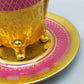 Prunkvolles 4er Set Espresso Tassen mit Untersetzern – D&W Porzellan