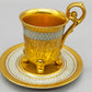 Prunkvolles 4er Set Espresso Tassen mit Untersetzern – D&W Porzellan