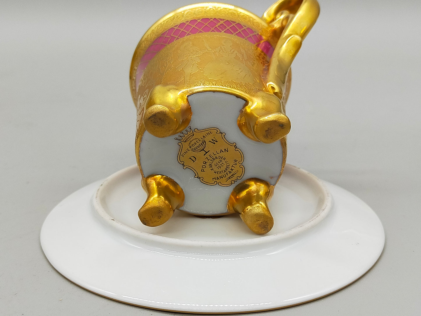 Prunkvolles 4er Set Espresso Tassen mit Untersetzern – D&W Porzellan