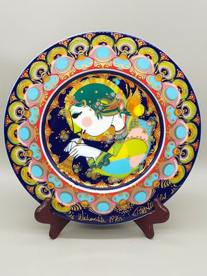 Rosenthal Björn Wiinblad Weihnachtsteller 1976 – Engel mit Trompete