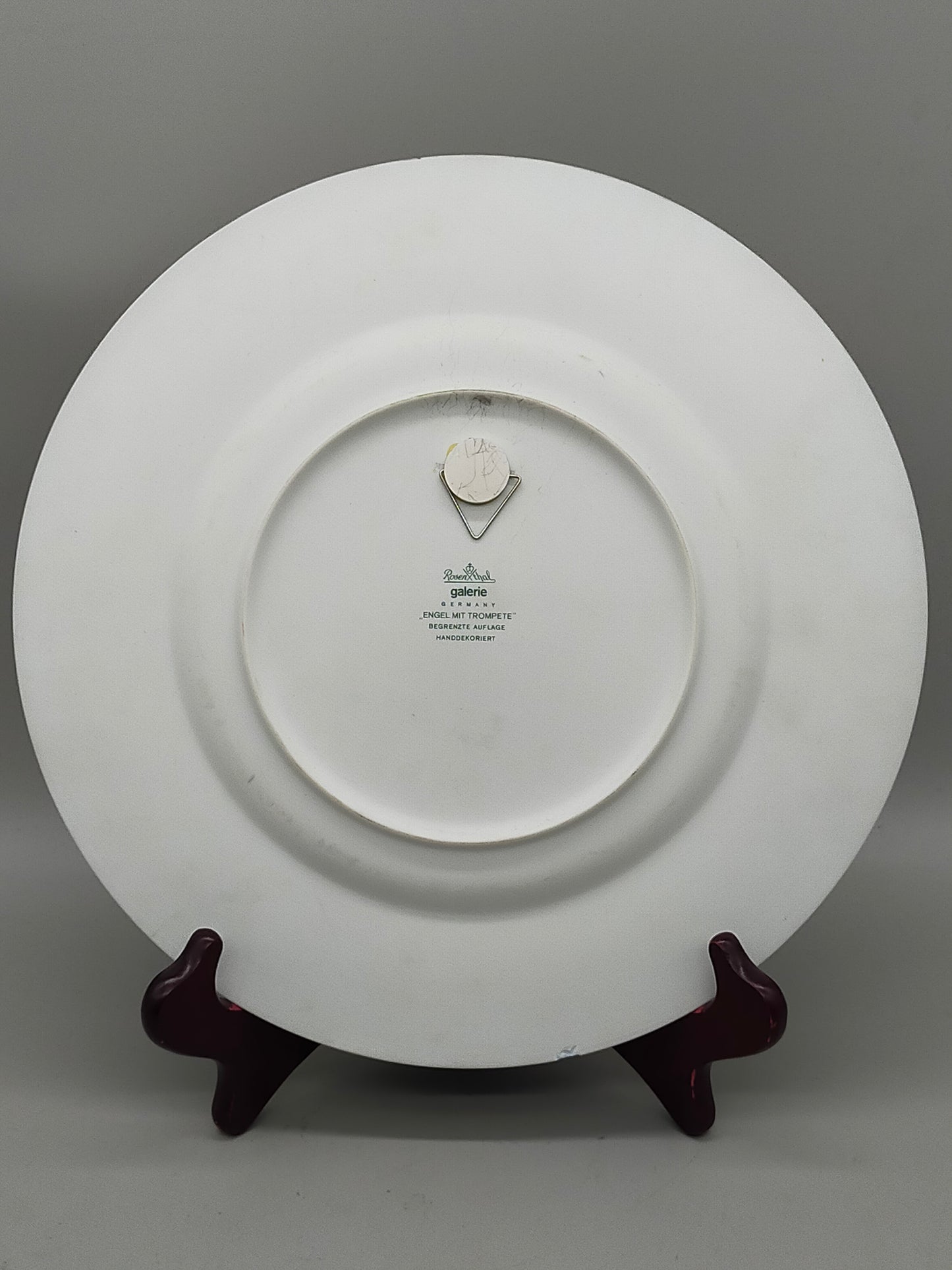 Rosenthal Björn Wiinblad Weihnachtsteller 1976 – Engel mit Trompete