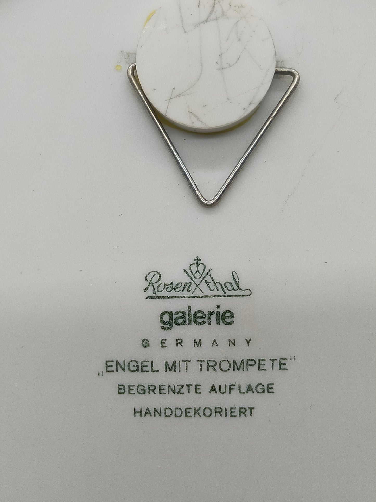 Rosenthal Björn Wiinblad Weihnachtsteller 1976 – Engel mit Trompete