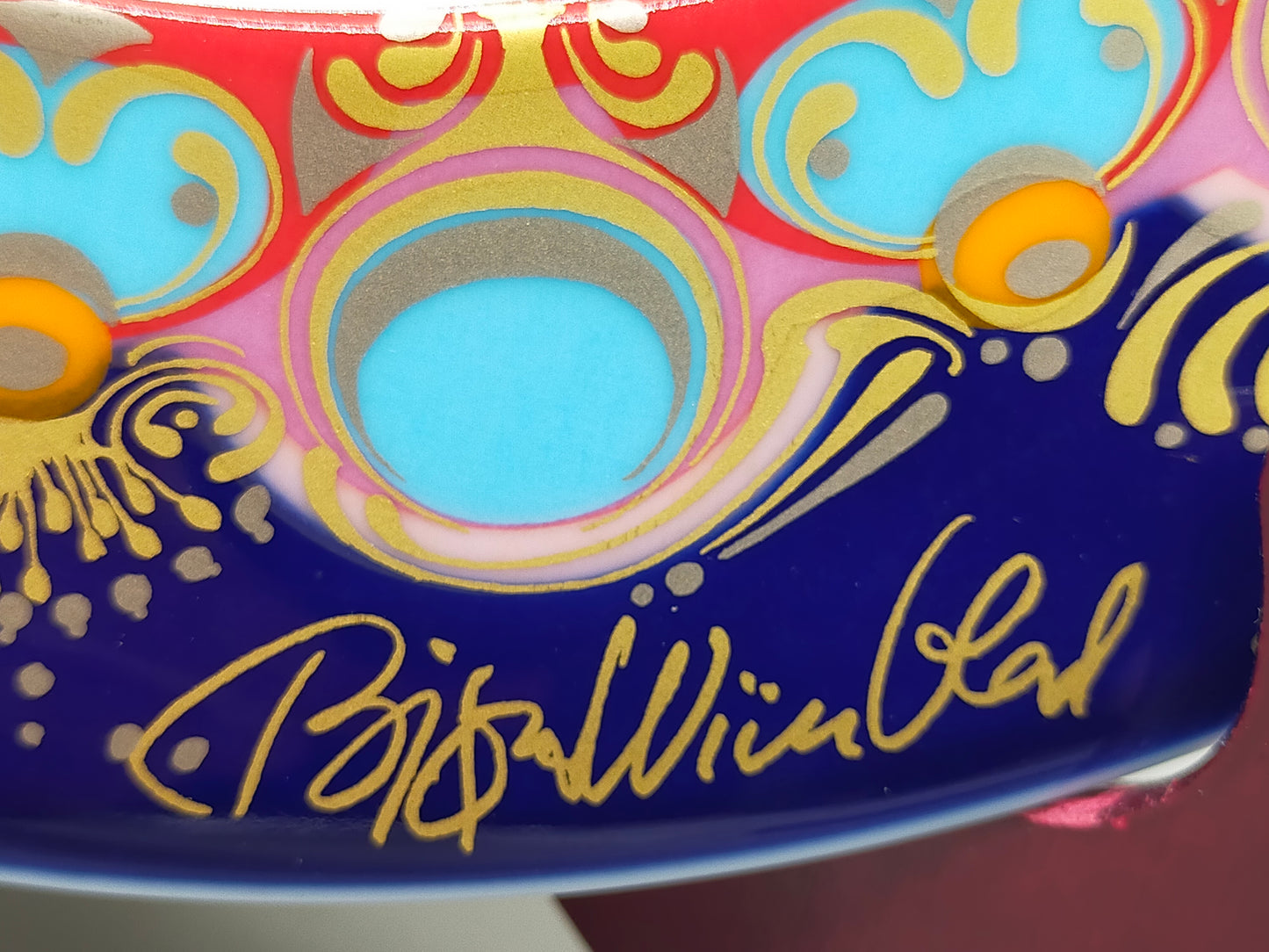 Rosenthal Björn Wiinblad Weihnachtsteller 1976 – Engel mit Trompete