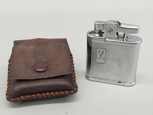 Vintage Ronson Whirlwind Feuerzeug – Klassik mit Lederetui