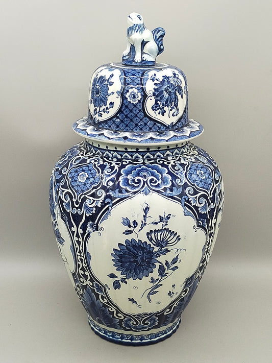 Prachtvolle Delfts - Royal Sphinx Maastricht Vase – Blau Dekor