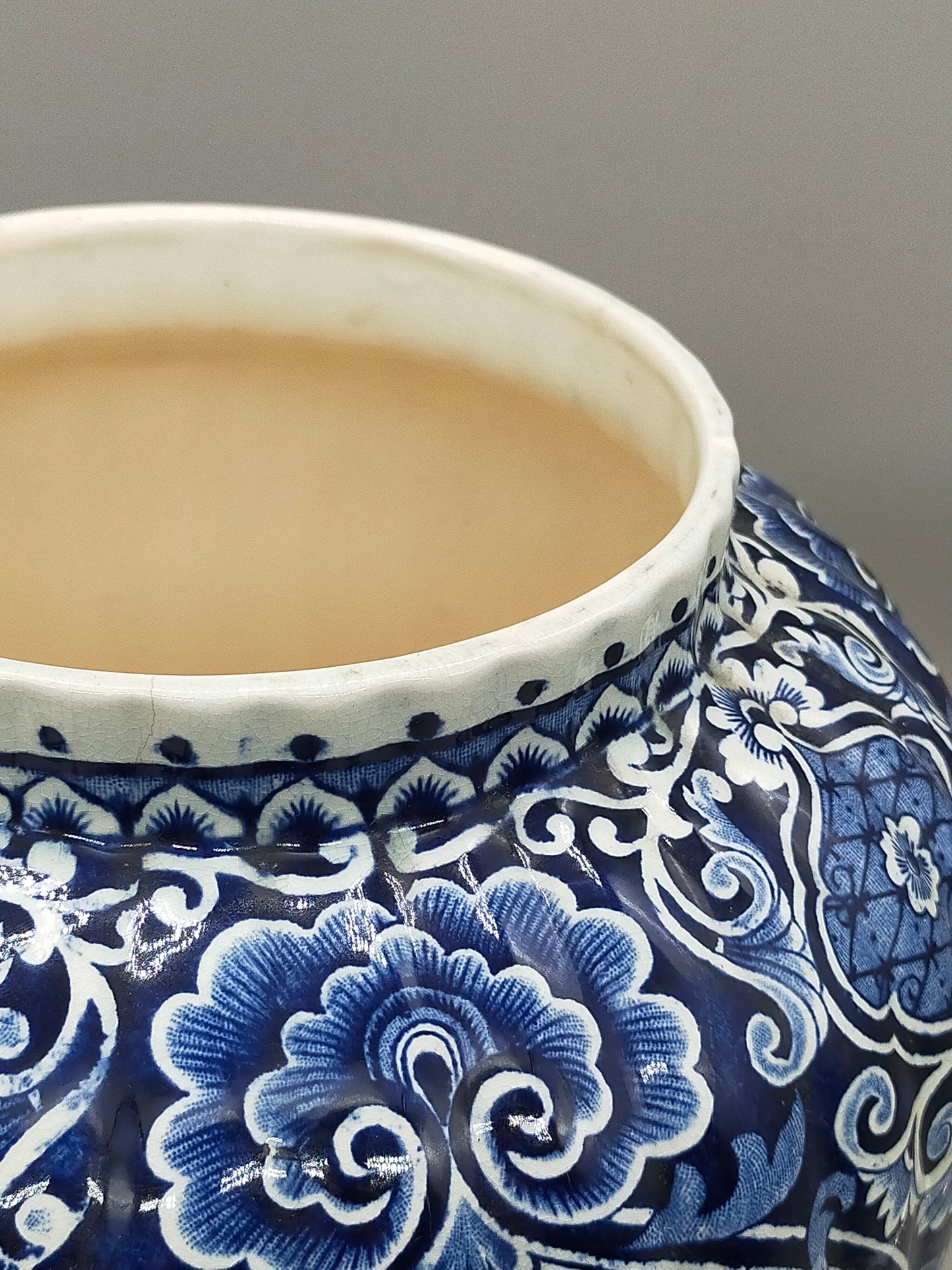 Prachtvolle Delfts - Royal Sphinx Maastricht Vase – Blau Dekor