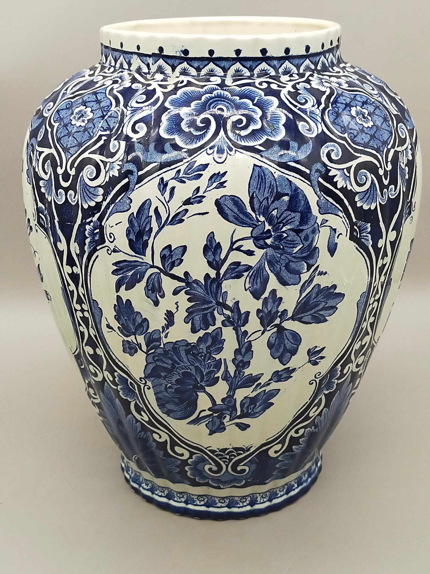 Prachtvolle Delfts - Royal Sphinx Maastricht Vase – Blau Dekor