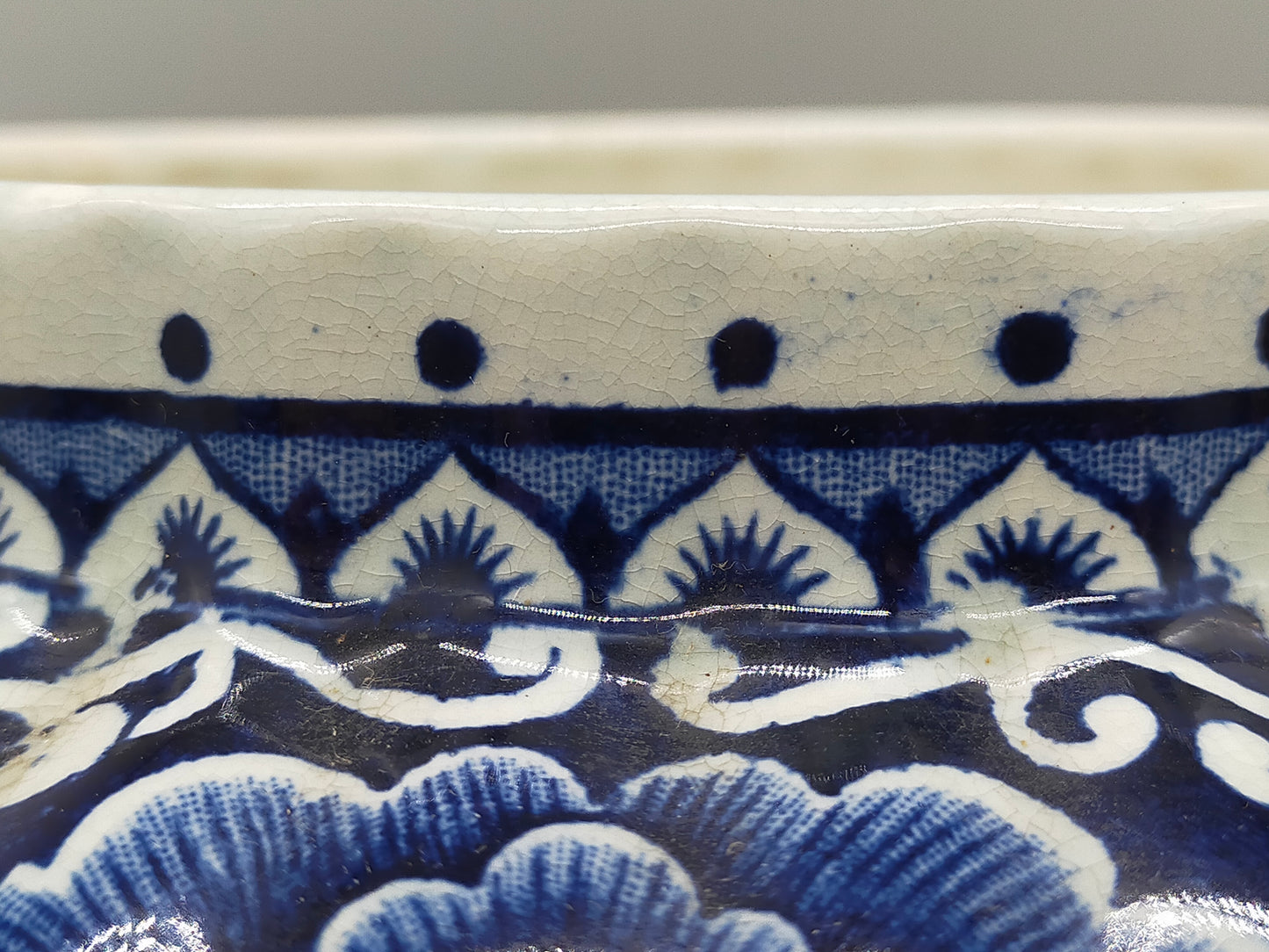 Prachtvolle Delfts - Royal Sphinx Maastricht Vase – Blau Dekor