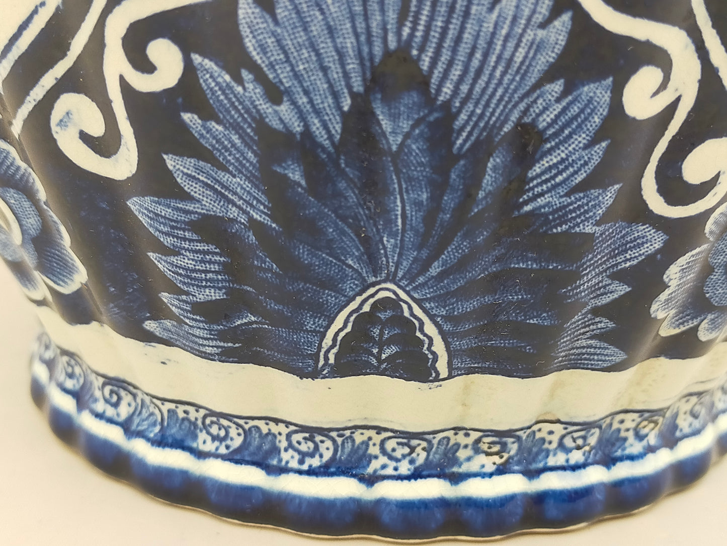 Prachtvolle Delfts - Royal Sphinx Maastricht Vase – Blau Dekor
